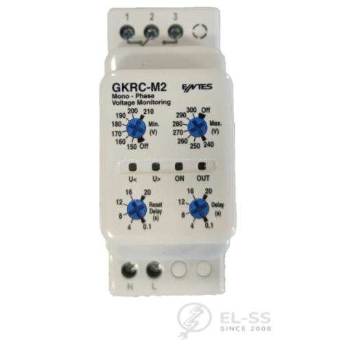 GKRC-M2, реле контроля напряжения ENTES, один типоразмер